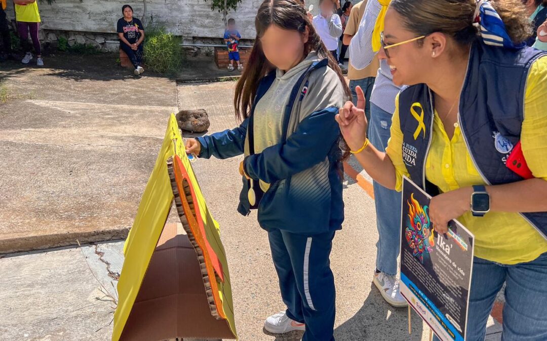 Promueven la prevención del suicidio con el Rally “Dale Color a tu Vida” en la comunidad de La Gavia de Rionda.