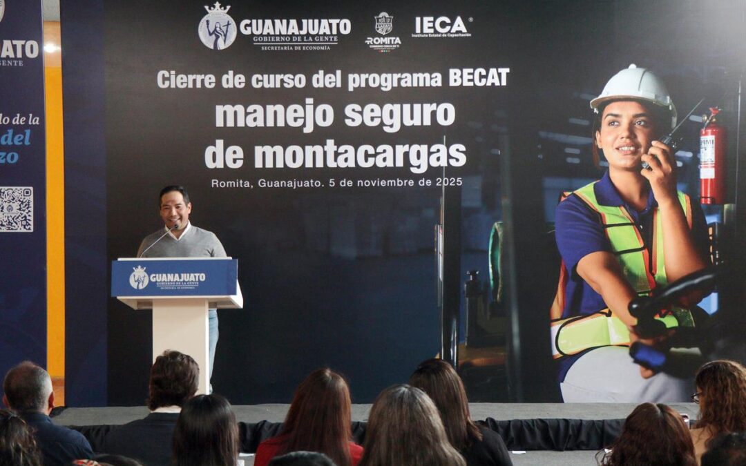 Romita impulsa la capacitación y el empoderamiento femenino con la clausura del curso “Manejo Seguro de Montacargas para Mujeres”.